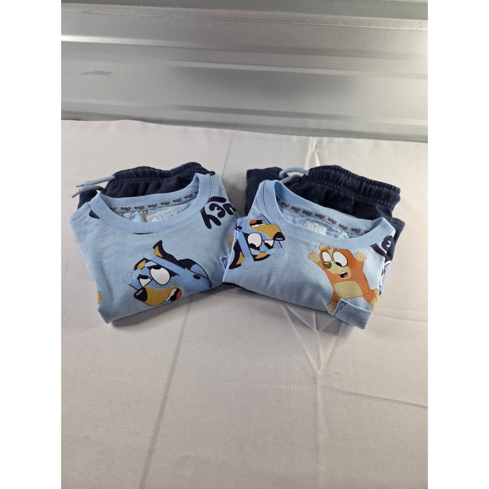 Bluey Kids 2 Pack Short Sets Size 5T Bluey and Bingo T-Shirt and Shorts NWT